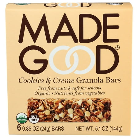 MADEGOOD: Cookies And Creme Granola Bars 5.1 oz