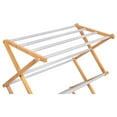 xu wei Wooden Clothes Drying Rack 3 Tier WaterResistant Bamboo