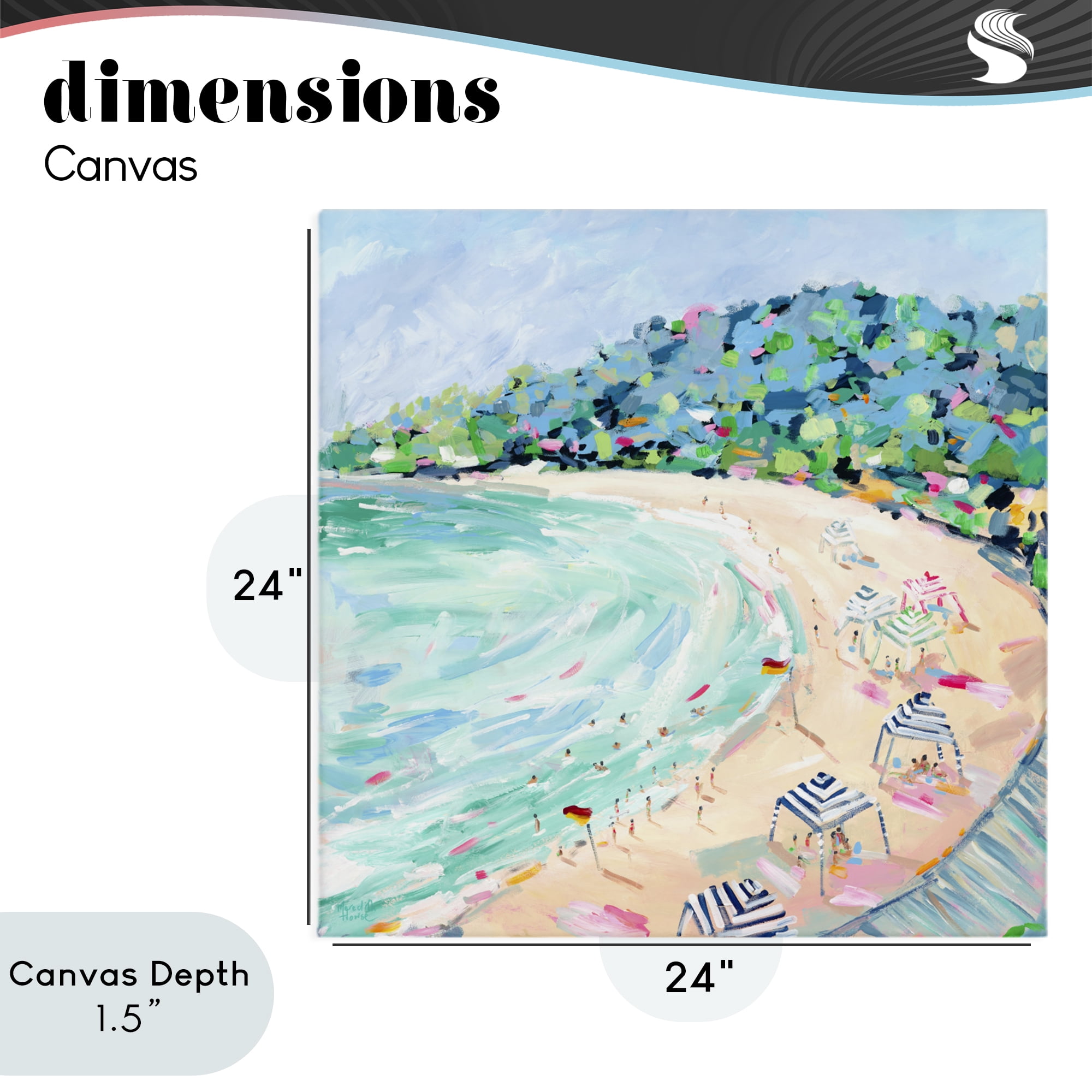 Stupell Industries Good Times Noosa Beach Canvas Wall Art, design by Meredith Howse