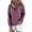 Purple, variant on Hoodies Women's Solid Color Fashion Casual Button Pocket Long Sleeve Sweater
