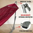 thumbnail image 4 of Tranquillo Universal 106" Double Hammock w/Adjustable Stand and Bag, Red, 4 of 12