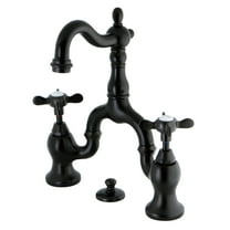 Kingston Brass KS7975BEX Essex Bridge Bathroom Faucet with Brass Pop-up, Oil Rubbed Bronze