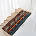 thumbnail image 7 of Area Rugs Carpet for Bedroom Floor Kitchen Rugs African Print Geometric Ethnic Brown Bedside Runner Rug Living Room Washable Non Slip 39×20in Sofa, 7 of 7