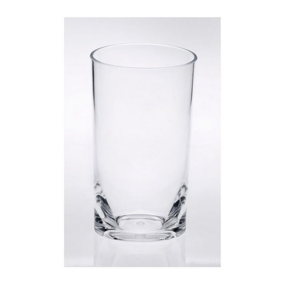 Oval Halo Acrylic Glasses Drinking Set of 4 Hi (15oz), Plastic Drinking Glasses, BPA Free Cocktail Glasses, Drinkware Set, Plastic Water Clear   Acrylic