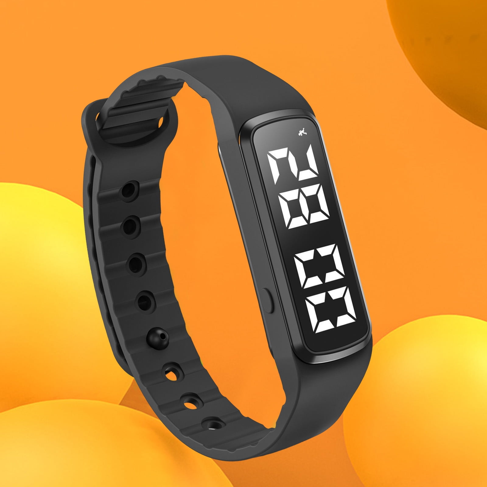 Fit Sleeps Wrist Alarm,Alarm Watch,Waterproof Vibrating Alarm Clock Watch with Light-Up Display, Dual Alarms for Sleep & Sports Timekeeping(Black)