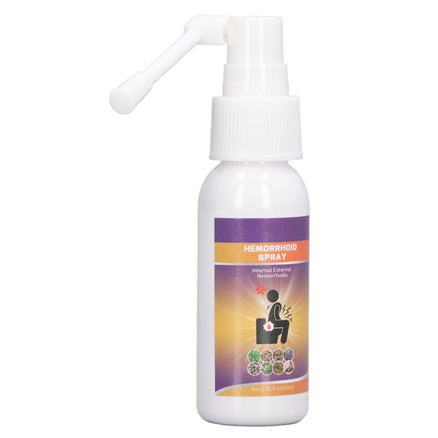 Aerosol para el cuidado de las hemorroides mejora la picazón 30ml Mejora el dolor Aerosol para hemorroides suave a base de hierbas Detiene el crecimiento de hemorroides para ANGGREK Otros