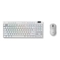 thumbnail image 2 of Logitech G PRO X TKL LIGHTSPEED Clavier de Jeu Sans Fil, Commutateurs Tactiles (GX Brun), Blanc - Clavier - Rétroéclairé - Sans Fil - Bluetooth, 2,4 GHz - Commutateur de Touches : GX Brun Tactile, 2 of 6
