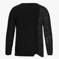 thumbnail image 5 of IROINNID Men's Sweater Round Neck Long Sleeve Jumper Mid-Length Color Block Leisure Pullover Autumn Winter Patchwork Color Low Sweater, 5 of 6