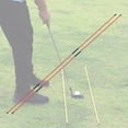 thumbnail image 4 of Golf Alignment Sticks 2Pcs, Collapsible Golf Practice Rods, Training Aid for Aiming, Putting Full Swing and Posture Corrector Red, 4 of 10