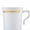 White with Gold Edge, variant on Smarty 8 oz. White with Gold Edge Rim Round Plastic Coffee Mugs 120ct