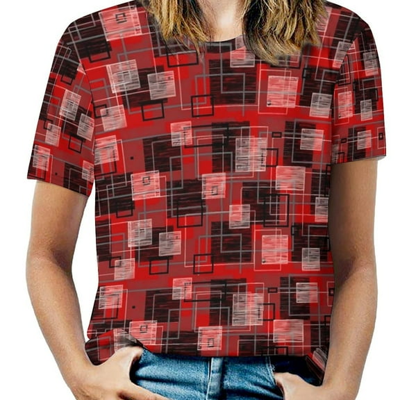 Oversize Retro Mod T-Shirts Vintage 60s Print Casual T-Shirt Short Sleeve Female Retro Tee Shirt Beach Custom Tops