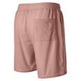 thumbnail image 4 of Domuza Corduroy Shorts for Men Casual Elastic Waist Drawstring Shorts for Men with Pockets Pink 2XL, 4 of 4