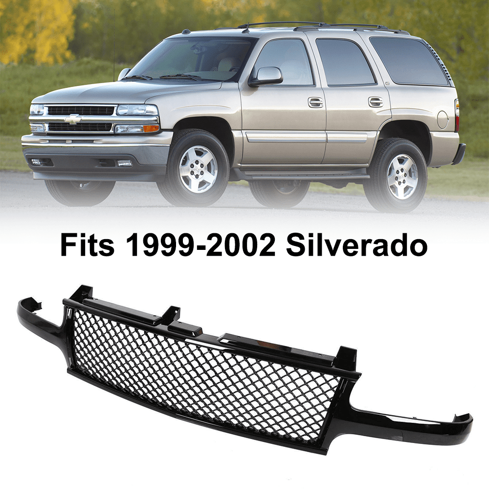 Car Grill Compatiable With 1999 20002002 Silverado 20002006 Tahoe Suburban Front Bumper Grille