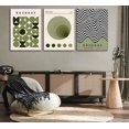 thumbnail image 2 of Hieng Bauhaus Mid Century Modern Wall Art Bauhaus 1923 Posters Pictures Green Boho Abstract Geometric Canvas Prints Black Line Paintings for Living Room Bedroom Dining Room Wall Decor Unframed, 2 of 6