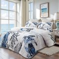 thumbnail image 2 of Juego de ropa de cama Weesire Twin Quilt, 173 x 218 cm, color azul náutico, 2 of 6