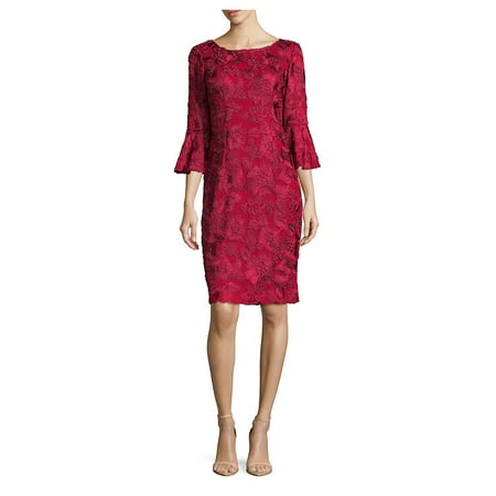 Alex Evenings Sleeveless - Three-Quarter Bell Sleeve Dress