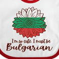 thumbnail image 4 of Inktastic I'm So Cute, I Must Be Bulgarian Sunflower Boys or Girls Baby Bib, 4 of 4