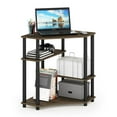 Furinno TurnNTube Space Saving Corner Desk with Shelves, Columbia