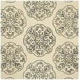 thumbnail image 2 of SAFAVIEH Bella Glenna Abstract Wool Area Rug, Ivory/Charcoal, 6' x 6' Square, 2 of 7
