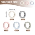 thumbnail image 2 of Uxcell Key Caps Set, 20 Pcs Key Cap Tags Identifiers Cover Rings Silicone Key Head Protectors Key Tags Key Accessories, 5 Color, 2 of 7