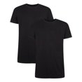 thumbnail image 1 of Bamboo basics Camiseta RUBEN para hombres, paquete de 2 - Camiseta interior, cuello redondo, camiseta simple Negro M (Medium), 1 of 3