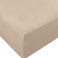 thumbnail image 1 of Sábana ajustable Utopia Bedding, tamaño completo, de microfibra beige, 1 of 6