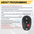 thumbnail image 3 of Easy to Use Key Fob Replacement for 2008-2013 Toyota Highlander/ 08-18 Sequoia/ 04-17 Sienna/ 05-16 Tacoma/ 07-18 Tundra Car Keyless Entry Remote Control,GQ43VT20T 89742-AE010, 3 Btns, 2Pcs, 3 of 8