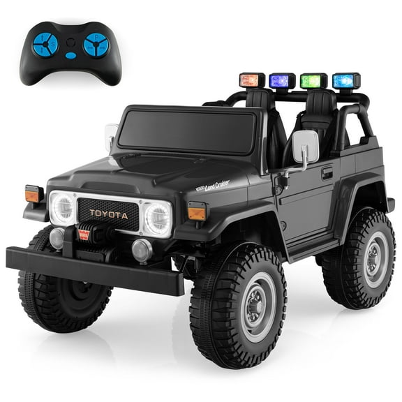Infans 2 Seater Ride On Truck Car 12V Licensed Toyota FJ40 RC w/ Laser Light & Music