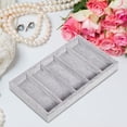 thumbnail image 3 of Glasses Display Tray Men Women Sunglasses Storage Case Jewelry Organizer Box for Table, Gray 5 Grid Flannel, Multi, 3 of 7