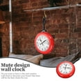 thumbnail image 5 of LOLIPPYY Stainless Steel Red Frying Pan Wall Clock, Mute Hanging Design, Decorative Kitchen Wall Clock, 1 Set, 5 of 7