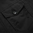 thumbnail image 5 of FAHUOMU Men's Slim Notched Collar Single Breasted Cotton Jacket Full Zipper Button Down Office Trench Coat, 5 of 6