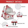 thumbnail image 4 of Pioneer Flower Floral Print Pattern Backpack for School,Cute School Bag,Schoolbag with Adjustable Shoulder Straps & Padded Back,15.25"x11.5"x5.25", 4 of 5