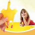 thumbnail image 2 of 1 paquete divertido juguete de pollo de descompresión para apretar huevo regalo para Pascua, reducir el estrés bola llavero llaveros novedad ventilación ira juguetes, 2 of 5