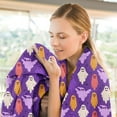 thumbnail image 5 of Halloween Flannel Throw Blanket, Ghost Pattern Ultra Soft Lightweight Cozy Blankets for Bed Couch Sofa 27.5x39Inch Multicolor, 5 of 6