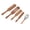 Beige Set A, variant on YAHHU Premium Wooden Utensil Set 5-Piece Kitchen Cooking Spatula Spoon Whisk Collection Comfort Grip Easy To Clean Composite Wood Tableware Gadgets Accessories For Non-Stick Cookware Beige