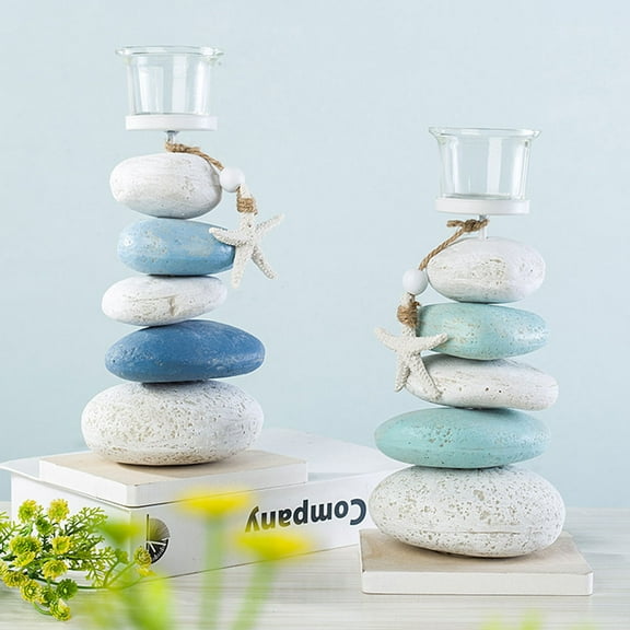 Soimiss Kitchen Decor Modern Candleholder Stone 1Pack