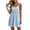 Light Blue, variant on Bxsruta Women's Spaghetti Strap Tie Shoulder High Waist Babydoll Dress Casual Pull on A Line Sleeveless Mini Dress with Lace Trim for Summer Spring Comfy Daily Wear