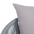 thumbnail image 4 of SAFAVIEH Belmi Outdoor Patio 4 Piece Conversation Set, Grey, 4 of 9