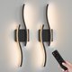 thumbnail image 1 of Apliques de Pared Recargables WOSHITU Negro 60 cm con Control Remoto Paquete de 2, 1 of 9