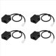 thumbnail image 1 of 4X RJ9 4P4C Conector de Puerto Macho una Hembra Doble Cable de ExtensióN de Adaptador de Auriculares Cable de Adaptador de TeléFono Cable de ExtensióN de TeléFono, 1 of 5