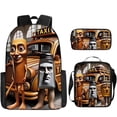 thumbnail image 1 of Juego De Dibujos Animados Mochila Con Patrón Periférico Estuche Para Lápices Bolso De Hombro Mochila Para Niños Juego De Tres Piezas, 1 of 1