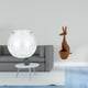 thumbnail image 2 of Jarrón transparente pequeño para pecera, adorno para mesa de oficina, decoración del hogar, con figura de animal, estatua decorativa, escultura de rec, 2 of 8