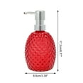 thumbnail image 4 of Unique Bargains 1 Pc Reusable Pineapple-shaped Soap Dispenser 11.84oz Red Silver Tone, 4 of 6