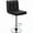 Black, variant on Yaheetech PU Leather Height Adjustable Bar Stool with Backrest and No Arms, Black