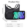 thumbnail image 4 of KXF Nylon Crossbody Bag for Women Multi-Pocket Shoulder Handbag Travel Satchel Purse with Adjustable Strap, 4 of 9