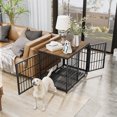 thumbnail image 3 of Wisfor Cage/chenil pour Chien Robuste Noir de 36 Pouces, Meuble Télé, Table d'Appoint en Bois, Meuble, 3 of 5