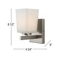 thumbnail image 4 of IVL472A01BN Canarm Inc Hartley - 1 Light Bath Vanity-8.5 Inches Tall and 6 Inches Wide-Brushed Nickel Finish, 4 of 8