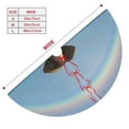 thumbnail image 5 of Kll 48" Christmas Tree Skirt Elephant Dog Sitting Under The Rainbow Xmas Tree Skirts Mat For New Year Xmas Holiday Party Indoor Outdoor Home Decoration, 5 of 9