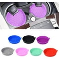 thumbnail image 2 of HUGFEGWE Recessed Interior Accessory Car Water Cup Holder Pad Scratchproof Silicone Mat Embedded Bottle Holder Insert Coasters Slip Mat CJB91-108440, 2 of 8