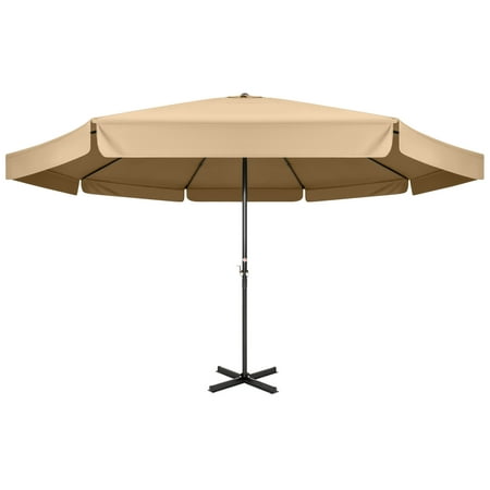 Best Choice Products 16-foot Extra-Large Outdoor Aluminum Polyester Patio Market Umbrella w/ Cross Base and Crank Handle, (Best Scope On The Market)